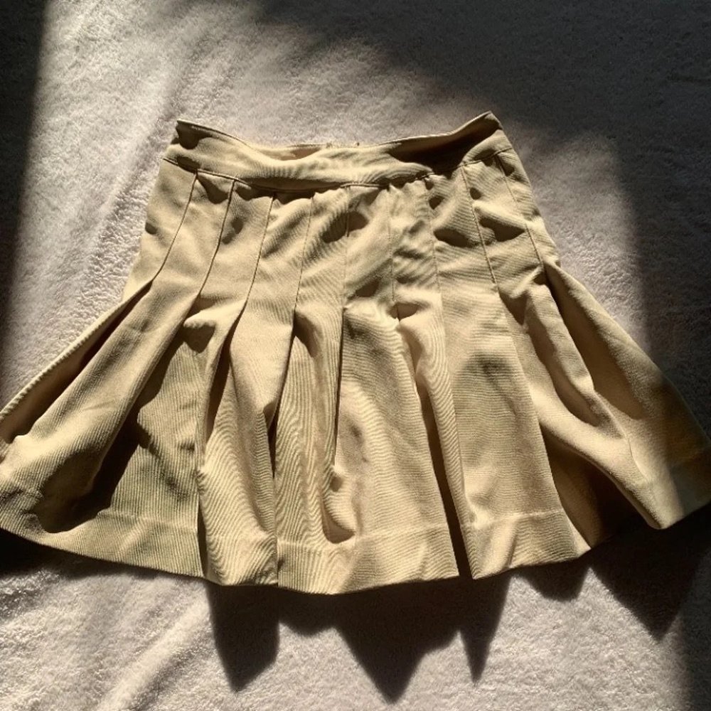 pleated mini skirt S